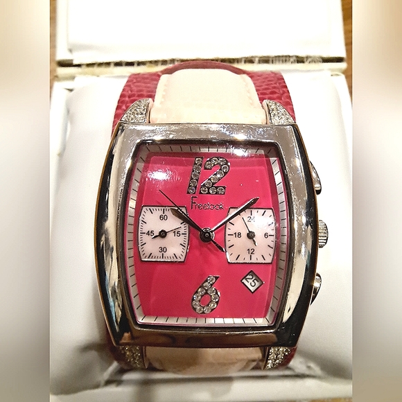 Extremely rare FREELOOK discontinued pink women's watch - Picture 1 of 7